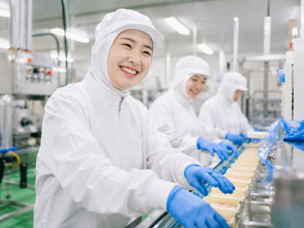 阿賀野市｜食品製造【派遣】シフト制 土日休みも相談可能　　未経験歓迎！残業無し　制服貸与