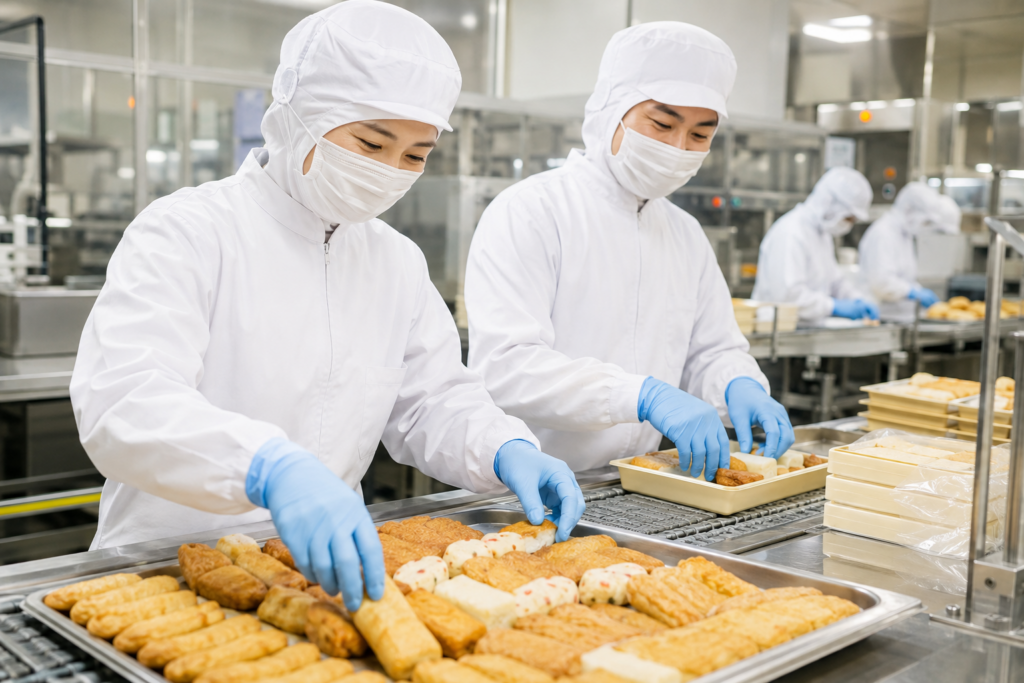 新潟市北区【派遣】もくもくできるおでん具材の製造|日勤|未経験歓迎|日曜固定休み