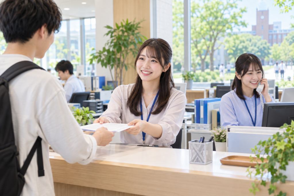 新潟市北区【派遣】大学の窓口・事務スタッフ | 土日祝休み | 車通勤OK | 10月1日～のお仕事 | 長期休暇有り